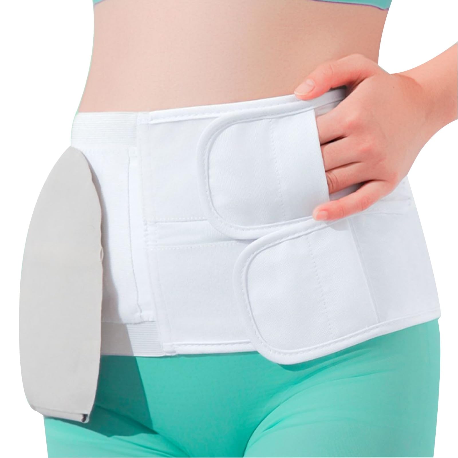 Cinturón para Ostomía Ajustable Faja Hernia Umbilicalpara Hombres y Mujeres Ajuste Ceñido e Invisible Cómodo para el Cuidado Posoperatorio(M)