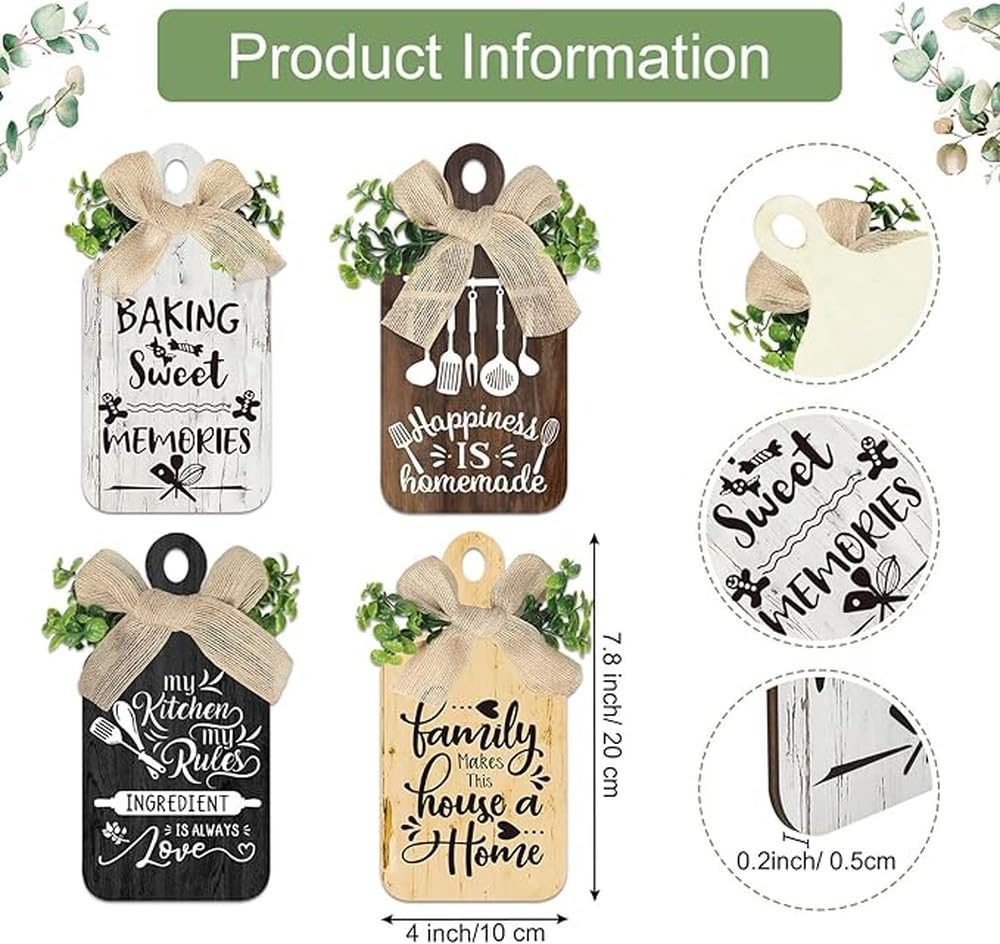 TWISAXC Kitchen Wall Decorations Cuadros Para Cocina Durable Wooden Signs To Transform Kitchen With Style High Can Only Strong