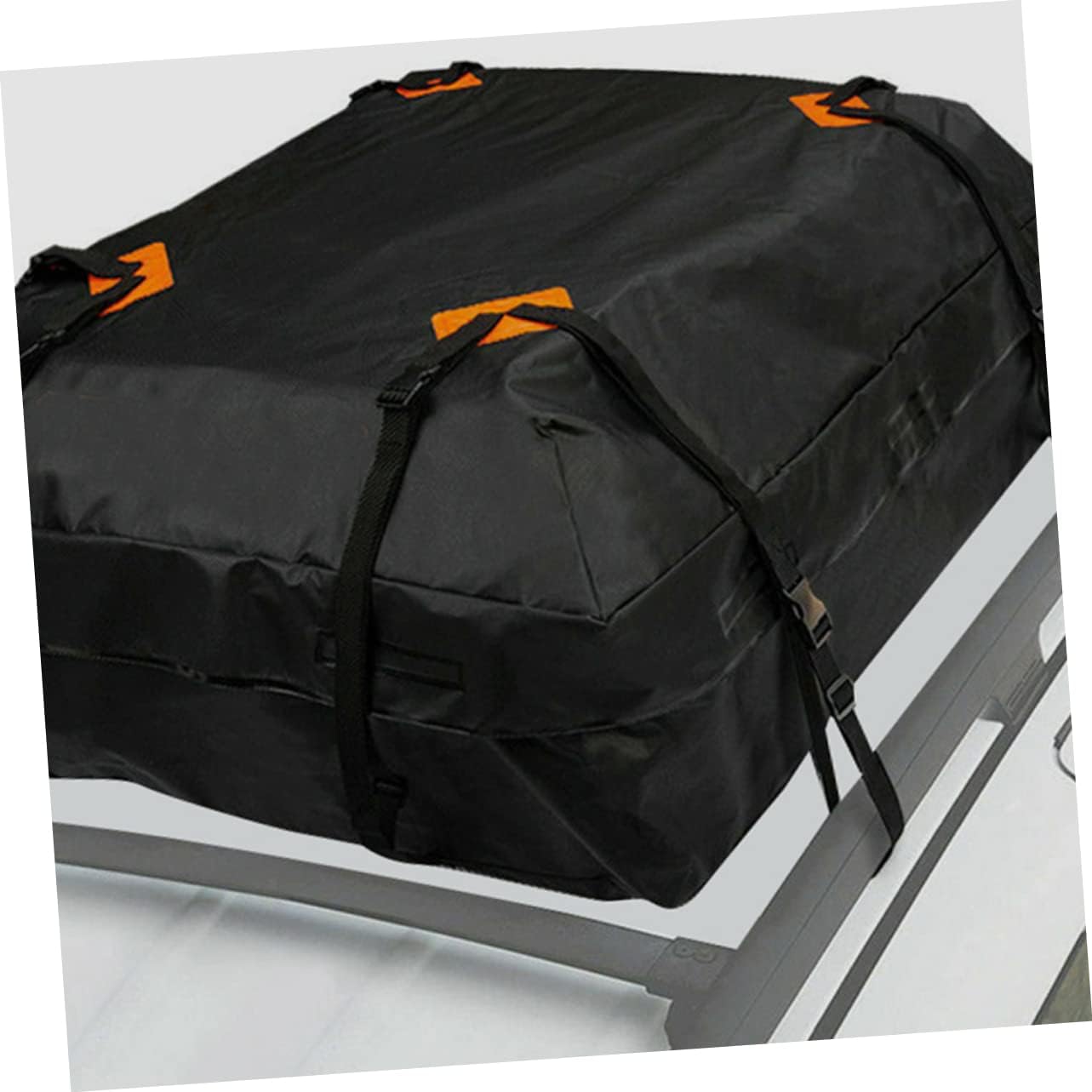 Auto Rooftop Cargo Bag 420d Oxford Waterproof Large Storage Capacity Easy to Install Car Roof Bag Anti-Slip Pad