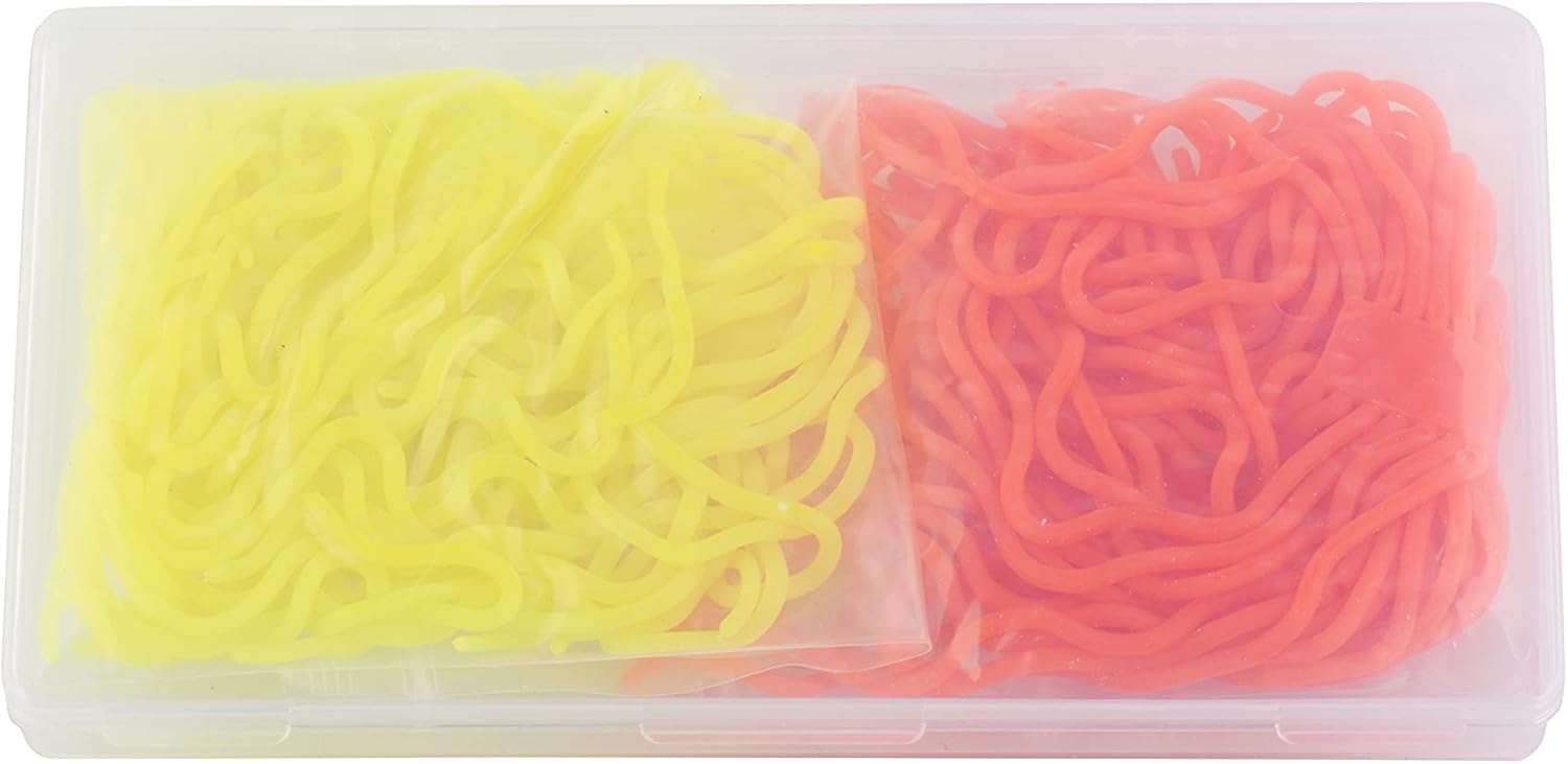 Hercules Fly Tying Materials Squirmy Wormy Material for San Juan Fly Flies Soft Lure Ultra Stretchy Fishing Worm Body Trout Floating Glowing (Fluorescent Pink) : Sports & Outdoors