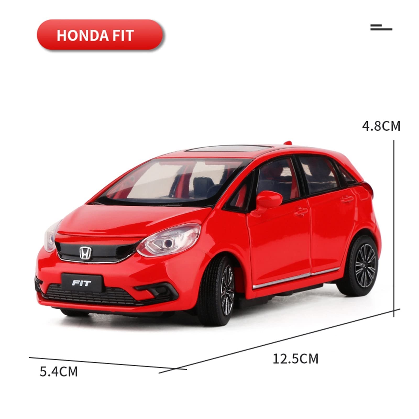 Amazon.co.jp: 1:32ホンダフィットJAZZ合金スケールモデルミニカー