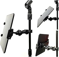 Vista 8 de AccessoryBasics EasyAdjust soporte para micrófono de platillo, apto para Apple iPad PRO Air Mini Samsung Galaxy Tab Surface Pro/Book y teléfonos