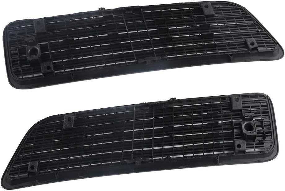 Hood Upper Grill Vent Trim 1 Pair Front Right and Left Passenger Driver Compatible With Mercedes-Benz S550 W221 2007-2013 2218800205 2218800305