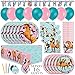 Spirit Riding Free Party Supplies and Decorations with Balloons for Spirit Birthday Party, Serves 16 Guests, Perfect for Girls and Boys, Easy Setup and Takedown with Banner, Table Cover, Plates,