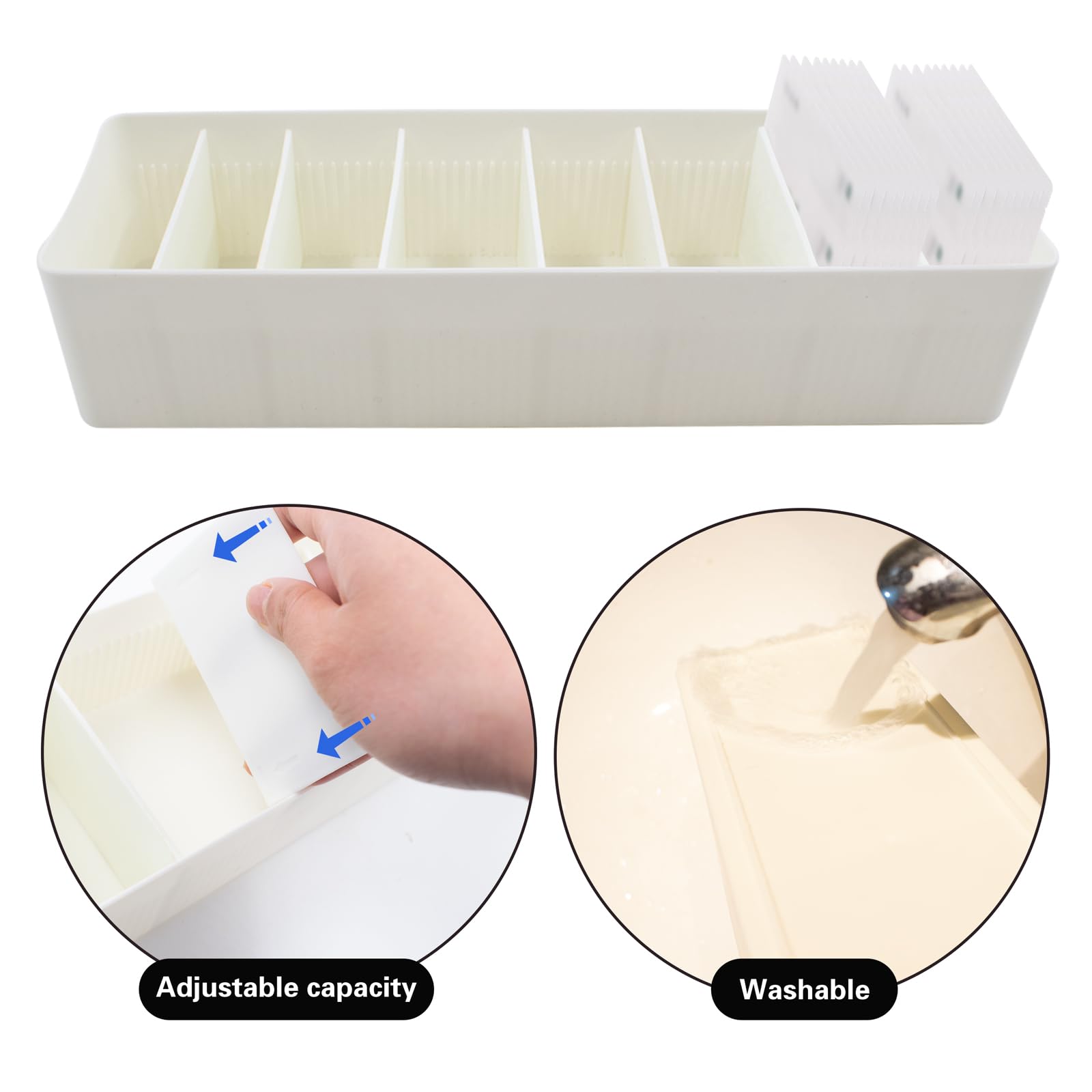 2 bolsas de té organizadoras con 7 compartimentos, cajas de té, bolsas de té, soporte para encimeras, armarios de cocina, despensas, 29 x 9 x 6 cm