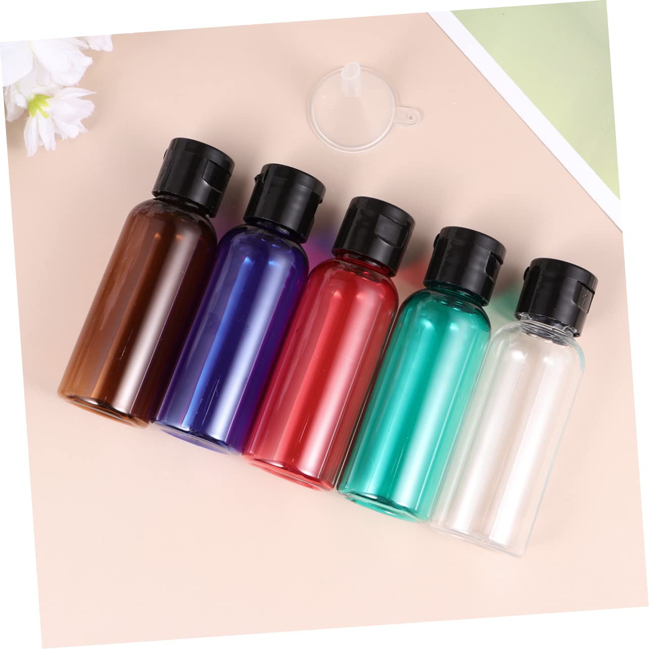 BESTYASH 3 Set Viaggio Ricaricabili Contenitori Vuoti Pratici Marrone Blu E Trasparente Per E Lozioni 10 Pezzi * 3