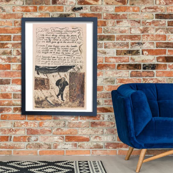William Blake The Chimney Sweeper affiche encadrée cadre mat anti-reflet - 2