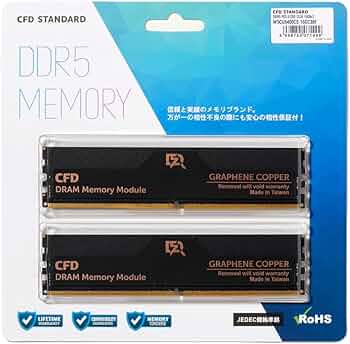 Amazon | CFD販売 デスクトップPC用メモリ CUDIMM グラフェン 銅箔