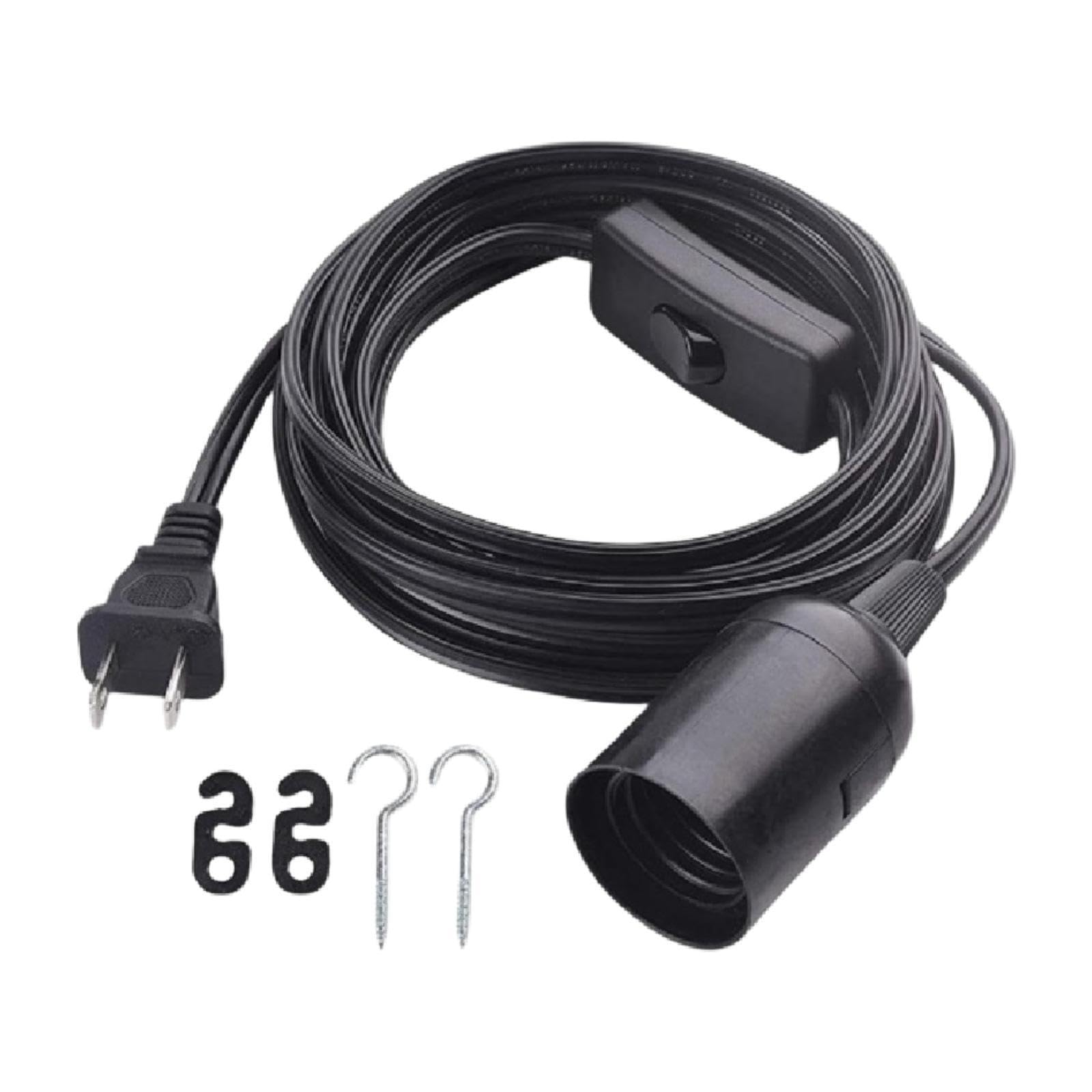 bnf® Hanging Lantern Extension Cord Cable with E26 Pendant Light Socket Farmhouse 1.8m Cable Black|Home & Garden|Lamps, Lighting & Ceiling Fans|Lighting Parts & Accessories-image-16
