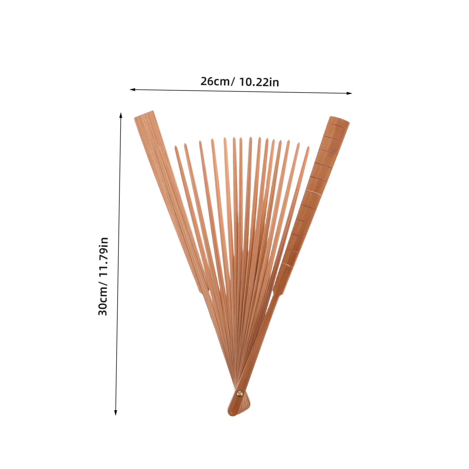 Garneck DIY Bamboo Fan Frame Japanese Style Hand Fan Frame Making Material 8 Inches 18 Square Bamboo