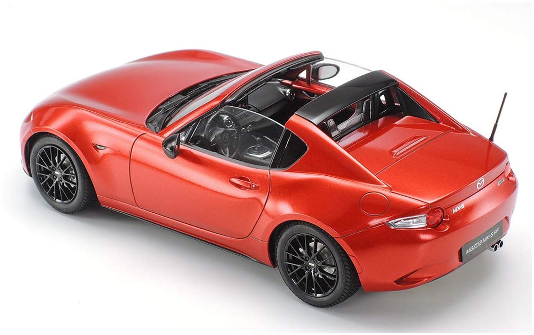 TAMIYA 24353 Mazda veicolo 1:24 MX-5 RF, riproduzione fedele all'originale, modellismo, kit di costruzione in plastica, fai da te, hobby, incollaggio, modellismo, assemblaggio, non verniciato, bianco