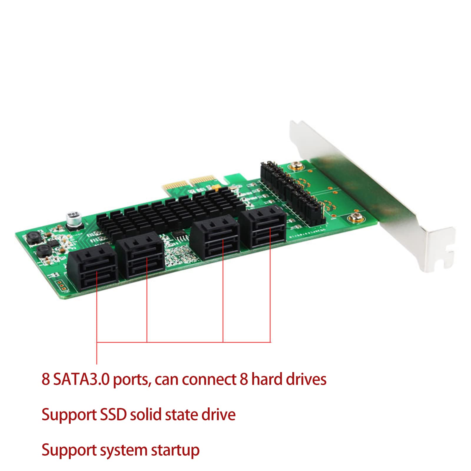 Sata To Pci Scheda PCIE A SATA Scheda Di Espansione SATA 3 PCI Express A 6 Pci Sata - Foto 3