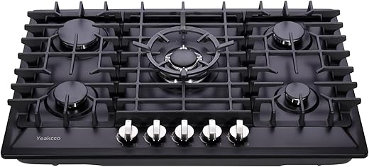 5 Burner Cooktops