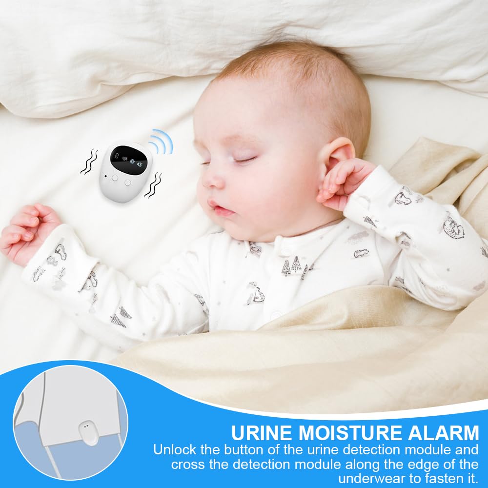 Bed Wetting Alarm Children, Wireless Bedwetting Alarm, 3 Alert Modes Pee Monitor with Sound & Vibration - Image 3