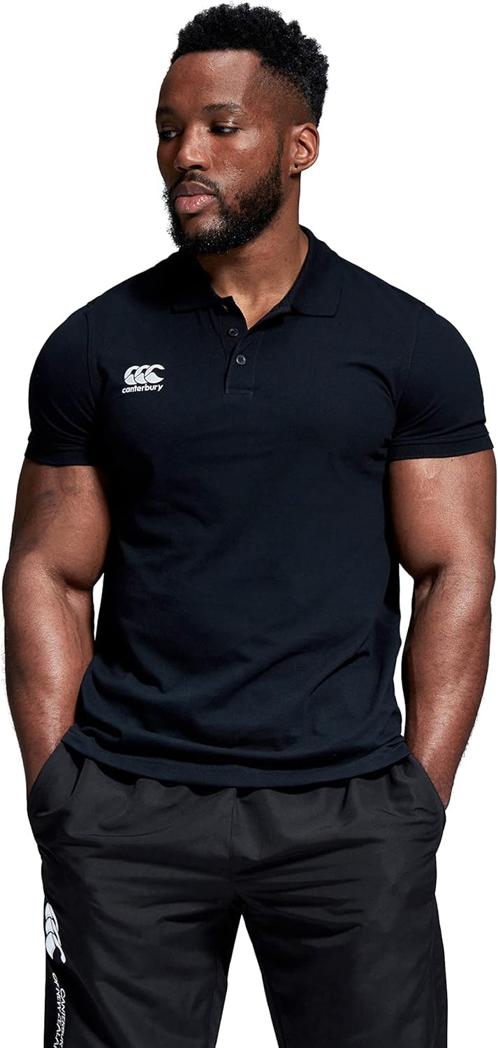 Canterbury Homme Polo en Coton Waimac | Chemise de Rugby | Décontracté Chemise Polo