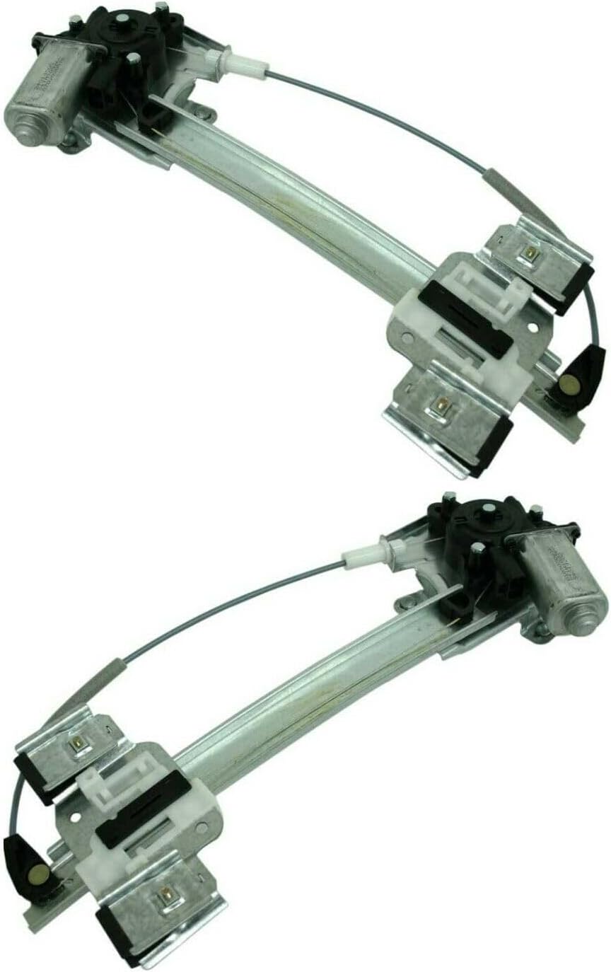 2pcs Car Window Regulator Rear Left Right Side W/Motor for Buick for Lesabre 2000-2005