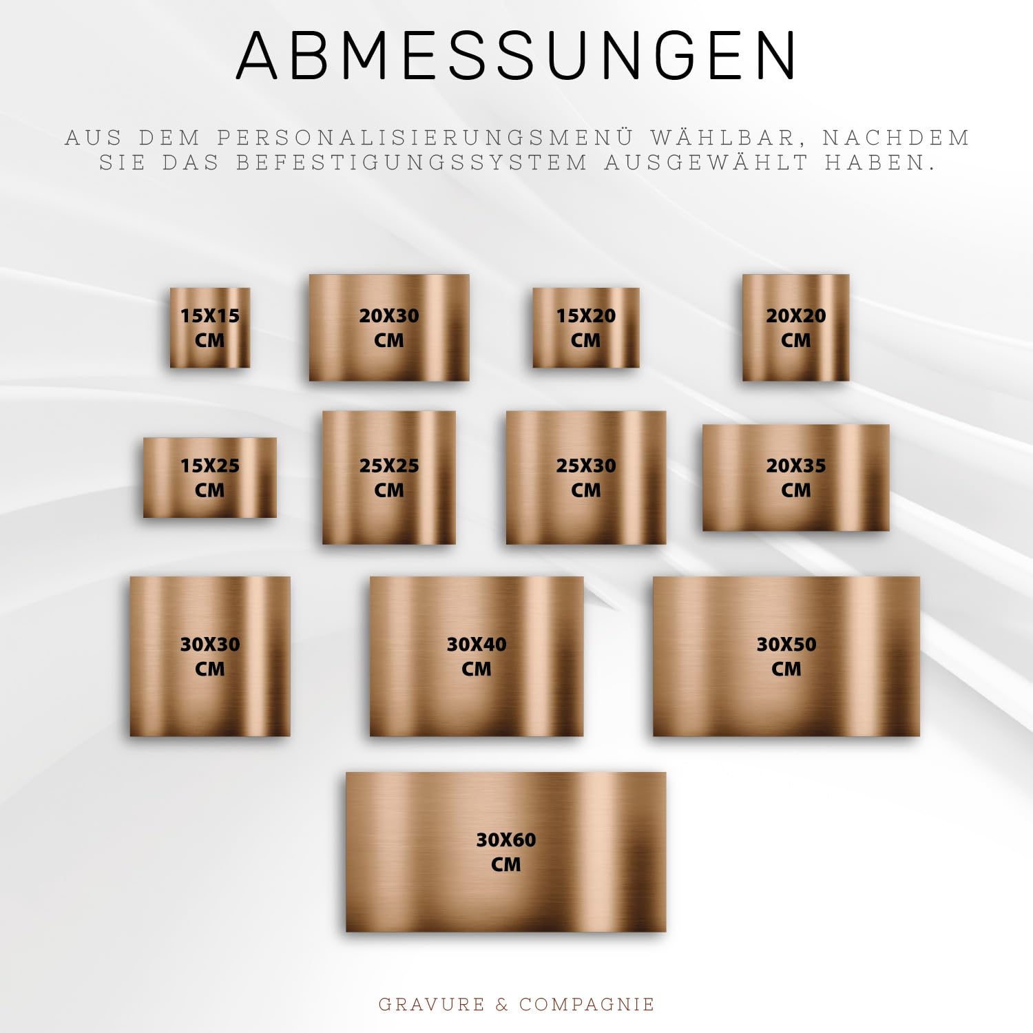 Individuelle PVC Praxisschild/Firmenschild – Gravierte Tafel für Arzt, Pflegekraft, Anwalt oder Unternehmen – Personalisierbar in Größe, Farbe, Text und Logo (Glanzgold Metallic)