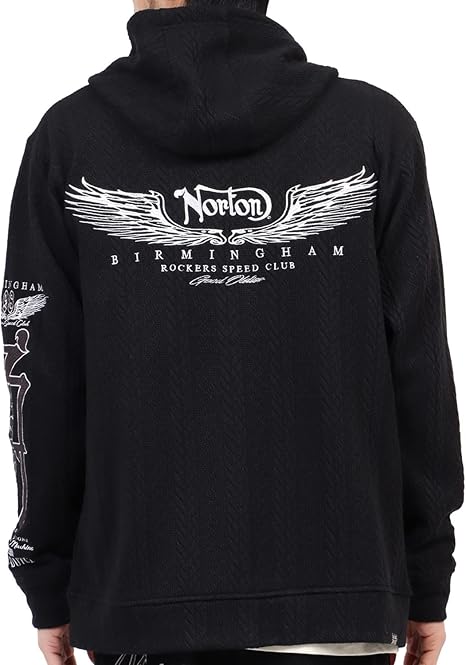 Amazon Co Jp ノートン Norton フーディー ケーブルjq Zip パーカー 221n1301 服 ファッション小物