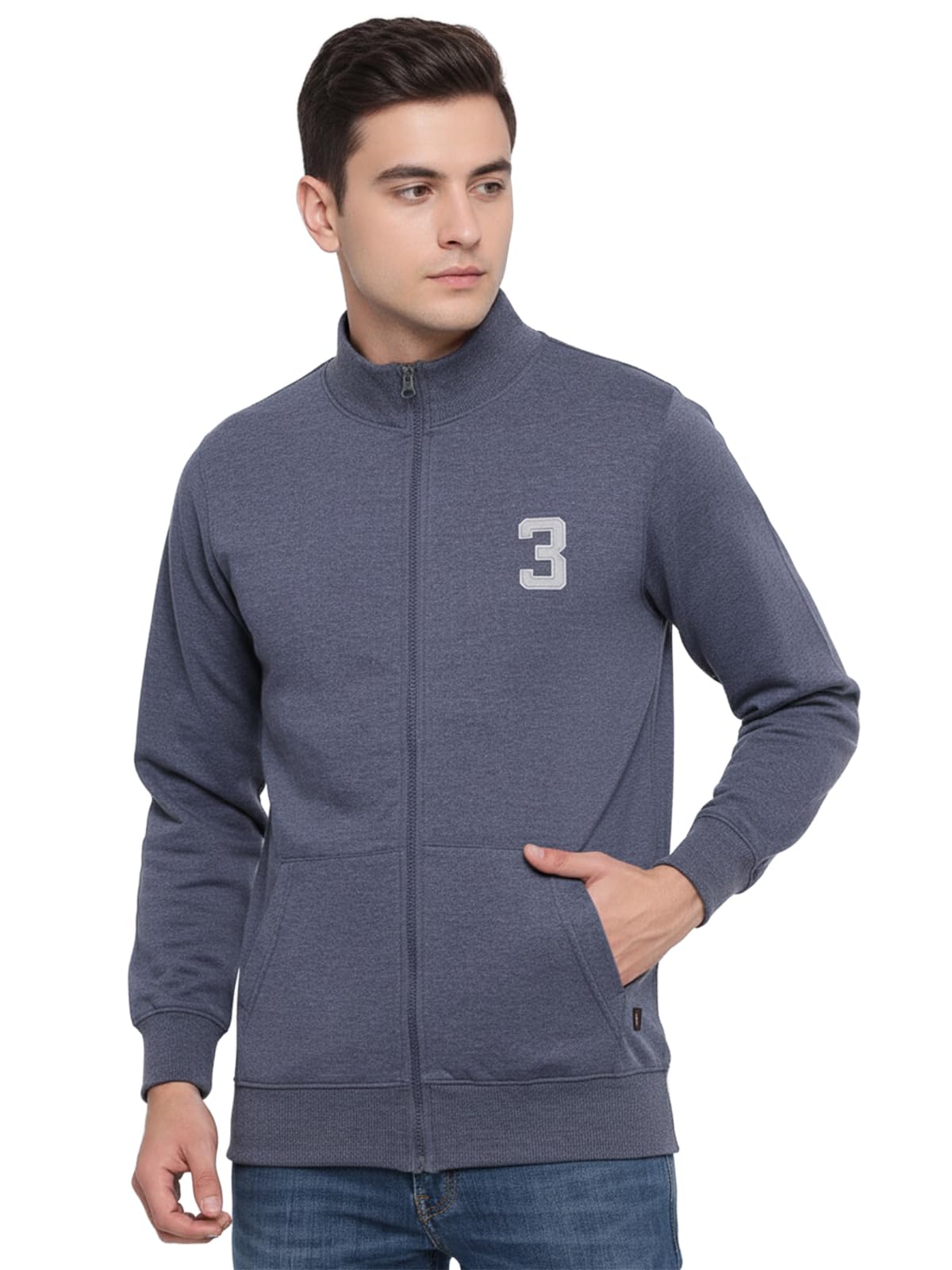 onn Men's Super Soft Cotton Solid Regular Fit Full Sleeve Hi-Neck Jacket | Kangaroo Pocket | Style - 9003-picture-48