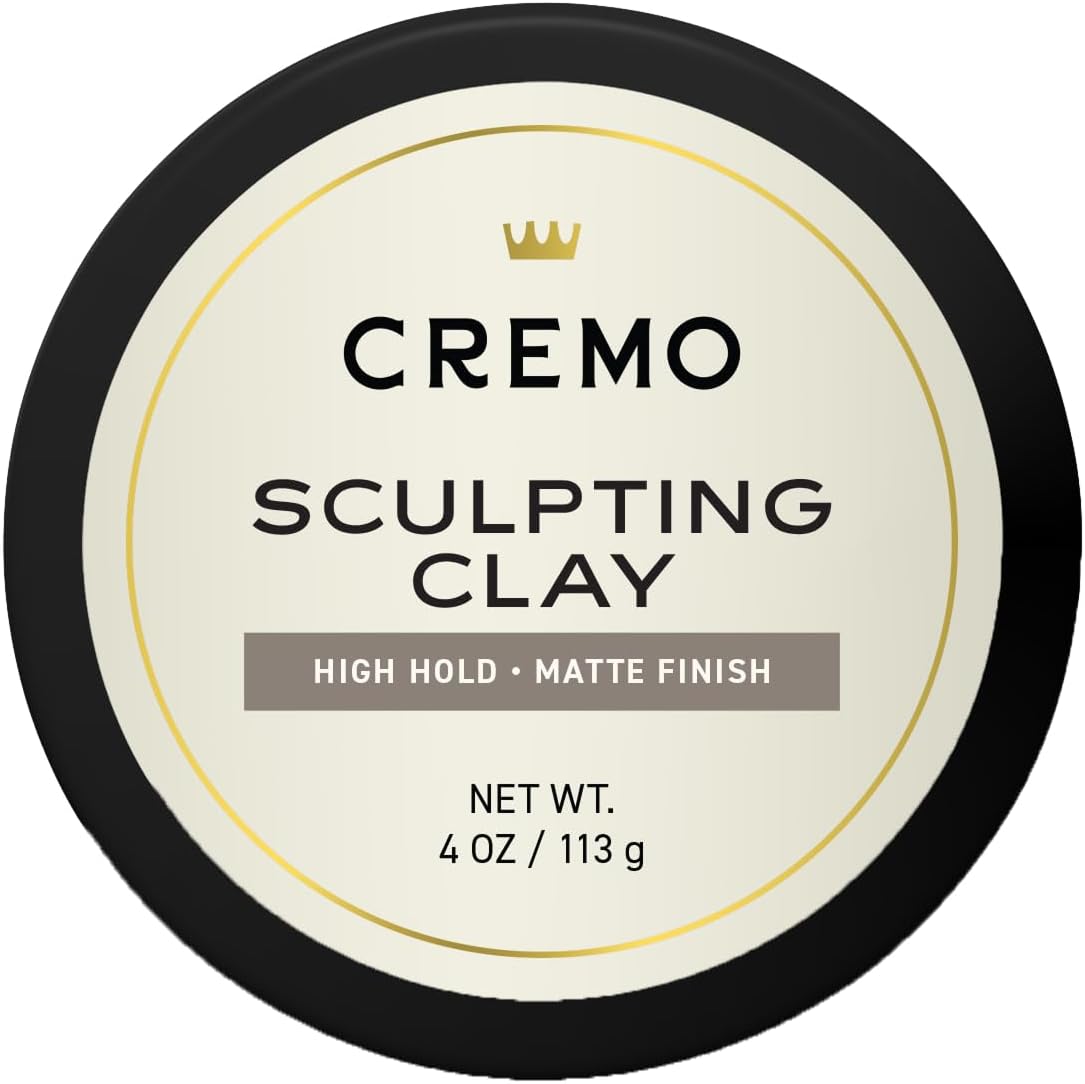 Mens Hair Clay, Premium Barber Grade Sculpting Clay for Hair Styling, High Hold, Matte Finish, 4 Oz