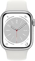 Vista 8 de Apple Watch Series 8 (GPS, 1.772 in) - Caja de aluminio Starlight con correa deportiva Starlight (renovado prémium)