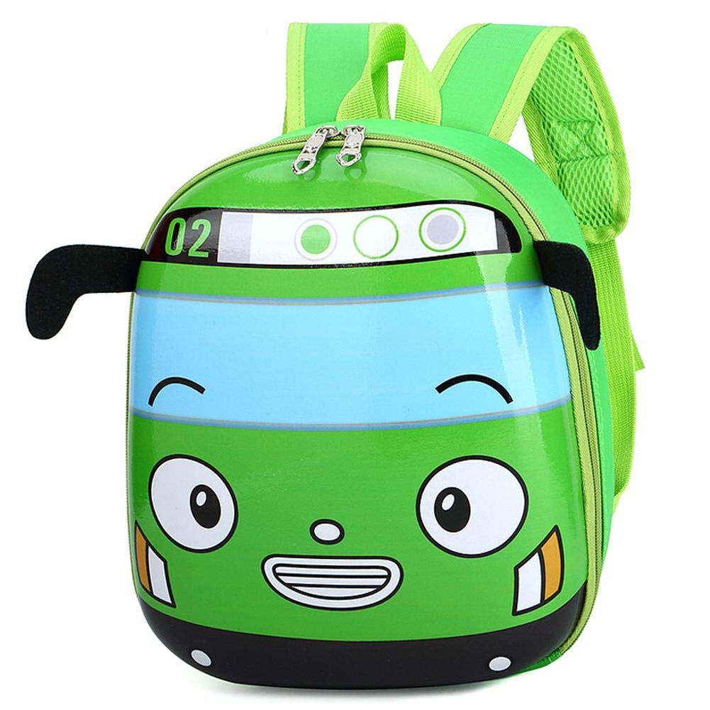 CRGANGZY 3D Cartoon Bus Daycare Bags Cute Kindergarten Children School Bag Small School Bookbag for Boys Girls Go for An Outing
