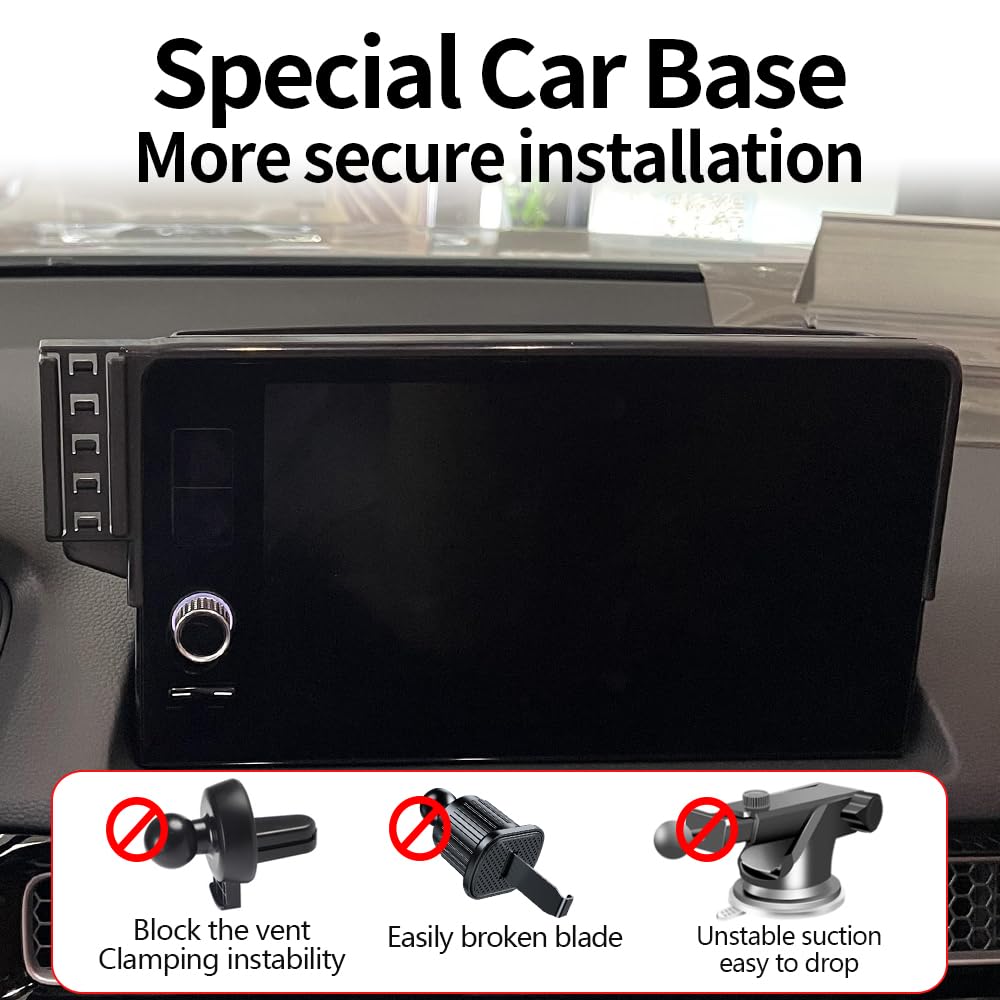 Supporto magnetico per telefono per auto per Honda Civic 2022 2023 2024 2025 2026 e Honda Pilot 2023-2025 Accessori auto Miglior supporto per cellulare Caricabatterie wireless veloce da 15 W per