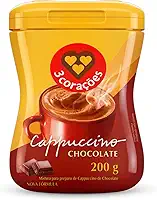 3 Corações Cappuccino Sabor Chocolate, 200g