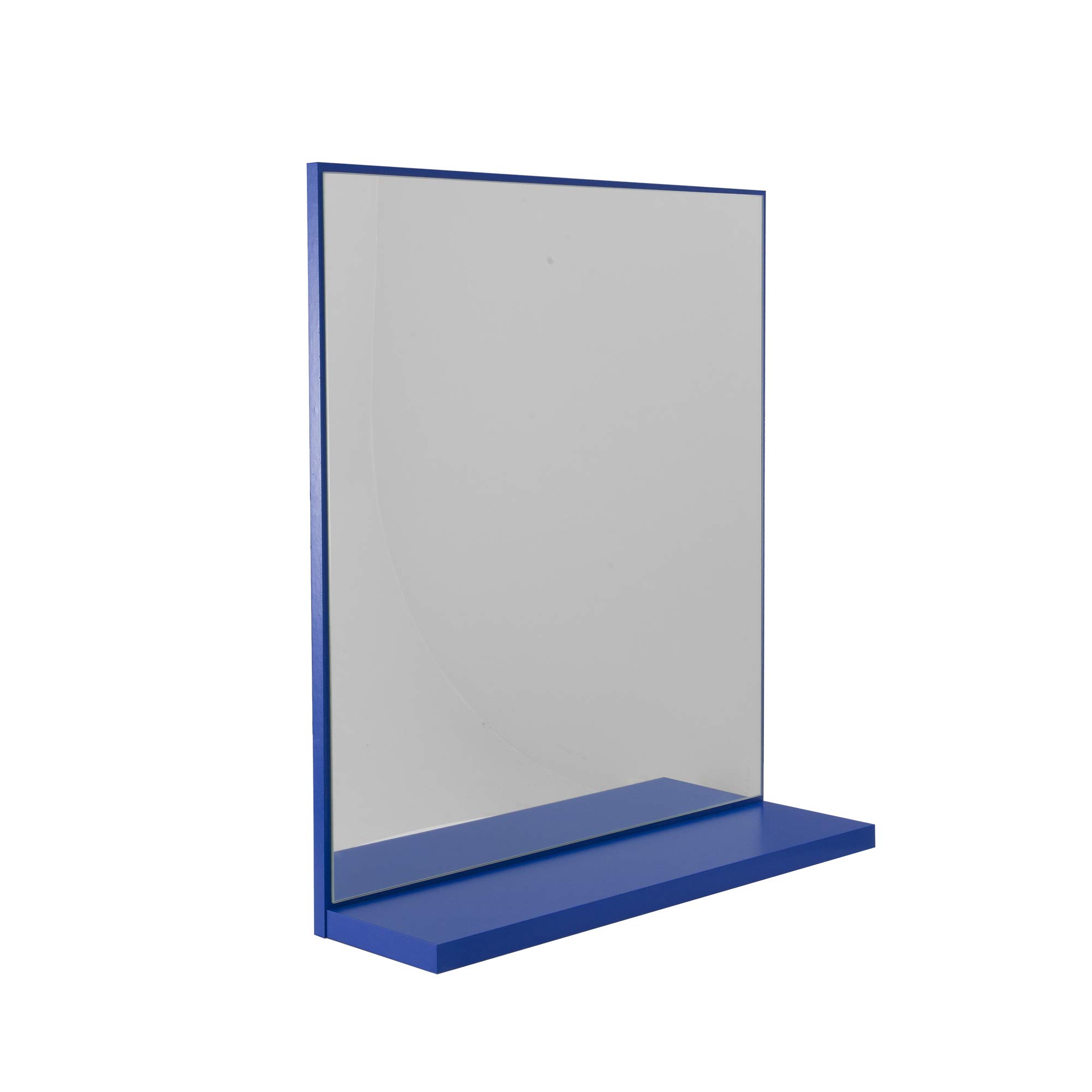 TENZO 1879-025 Box Designer Bathroom Mirror, Blue, Lacquered chipboard, 69 x 60 x 17 cm (HxWxD)