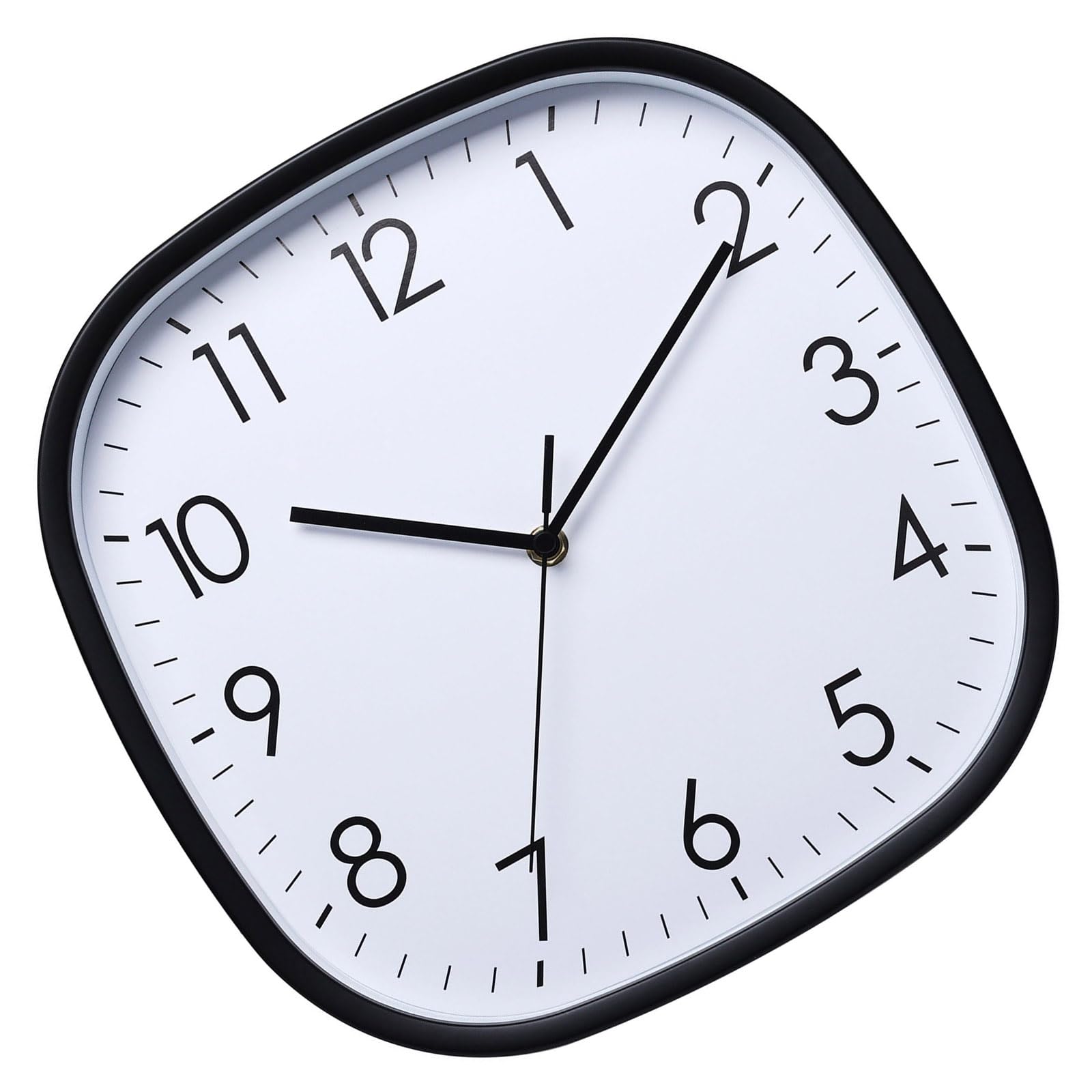Horloge murale carrée silencieuse avec affichage clair pour un sommeil paisible