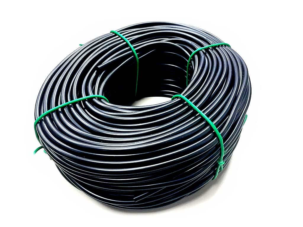 Mugar- Microtubo de 4x6mm de Diámetro Para Riego y Derivaciones- Tubo de Riego de Pequeño Diámetro en Rollos de 50 Metros