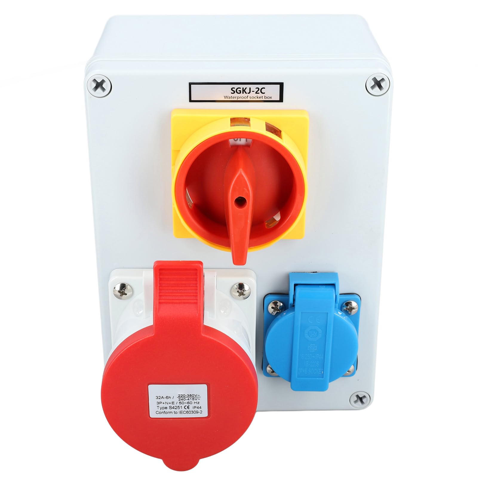 Marhynchus CEE-Wandsteckdose 250 V 16 A EU-Steckdose mit 32 A 5-poliger