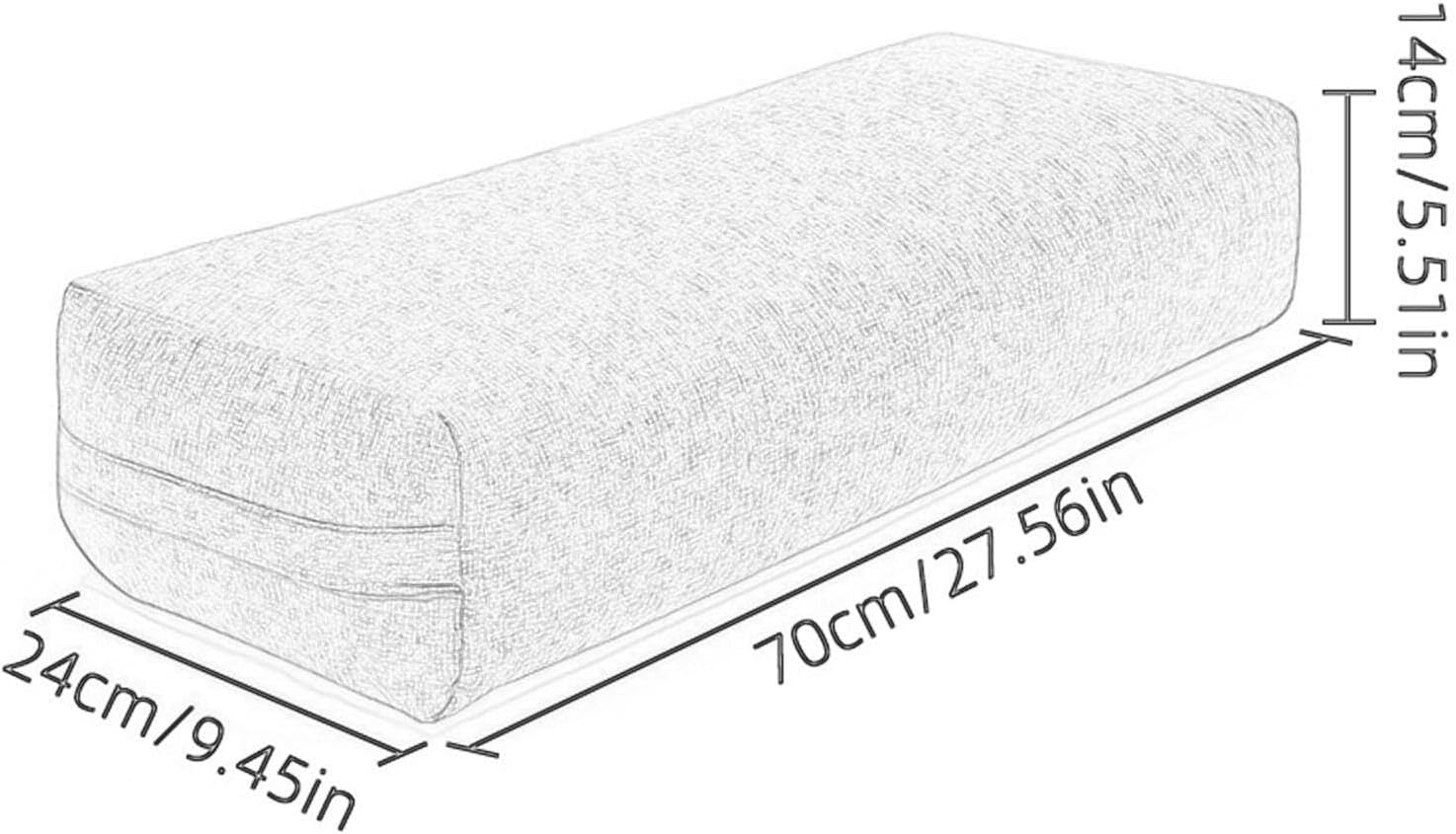 Bolster Pillow Rectangular Pillow for Support for Legs Support Pillow Cushion