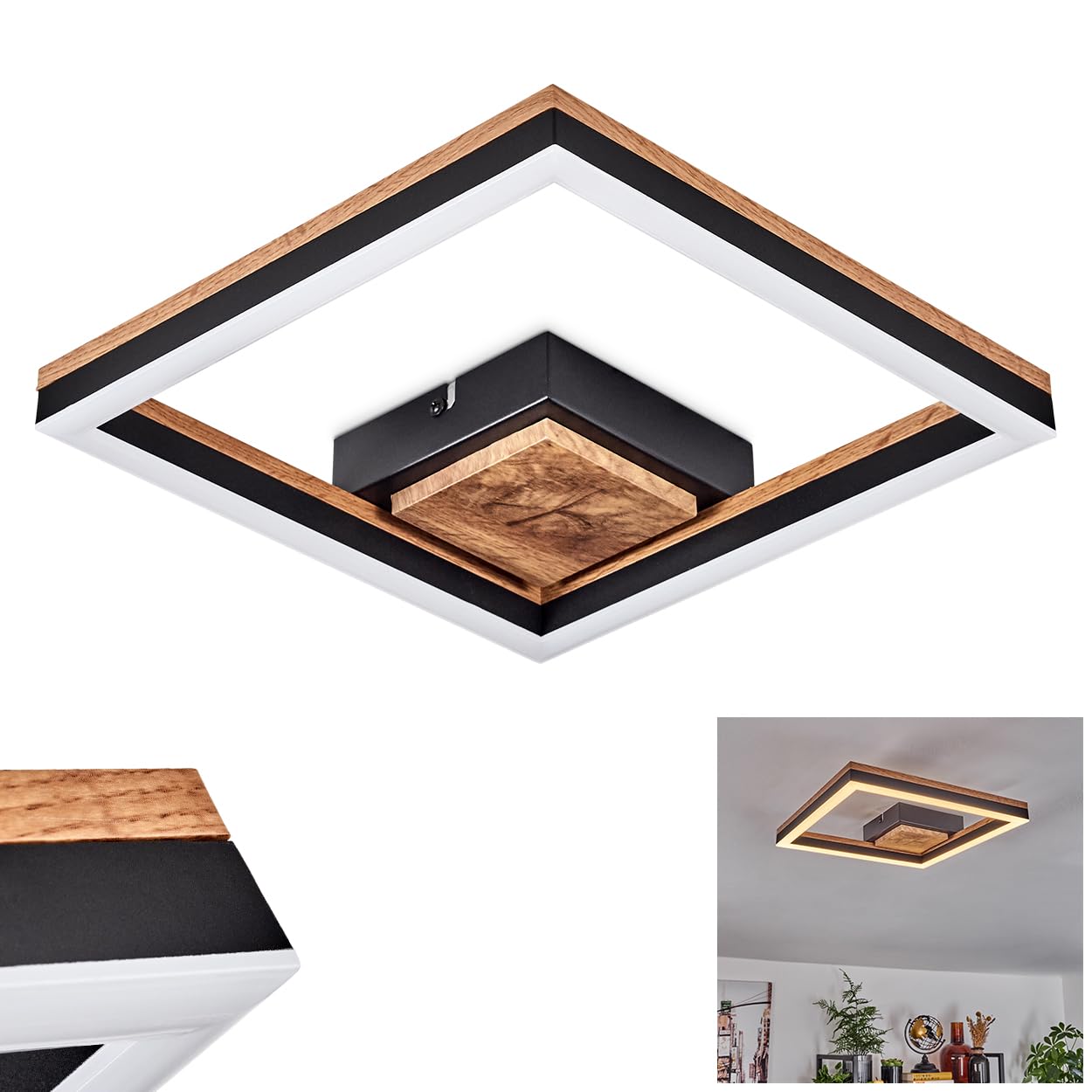 NAUTICA Led Lámpara De Techo Moderna ø40cm 3 Colores Para Habitacion Blanco