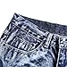qingtianzhuxinxikejiyouxiangongsi Jeans Men Stretch Slim Fit Straight Ripped Denim Pants Cowboy Comfy Flex Fashion (Blue, 33W X 32L)