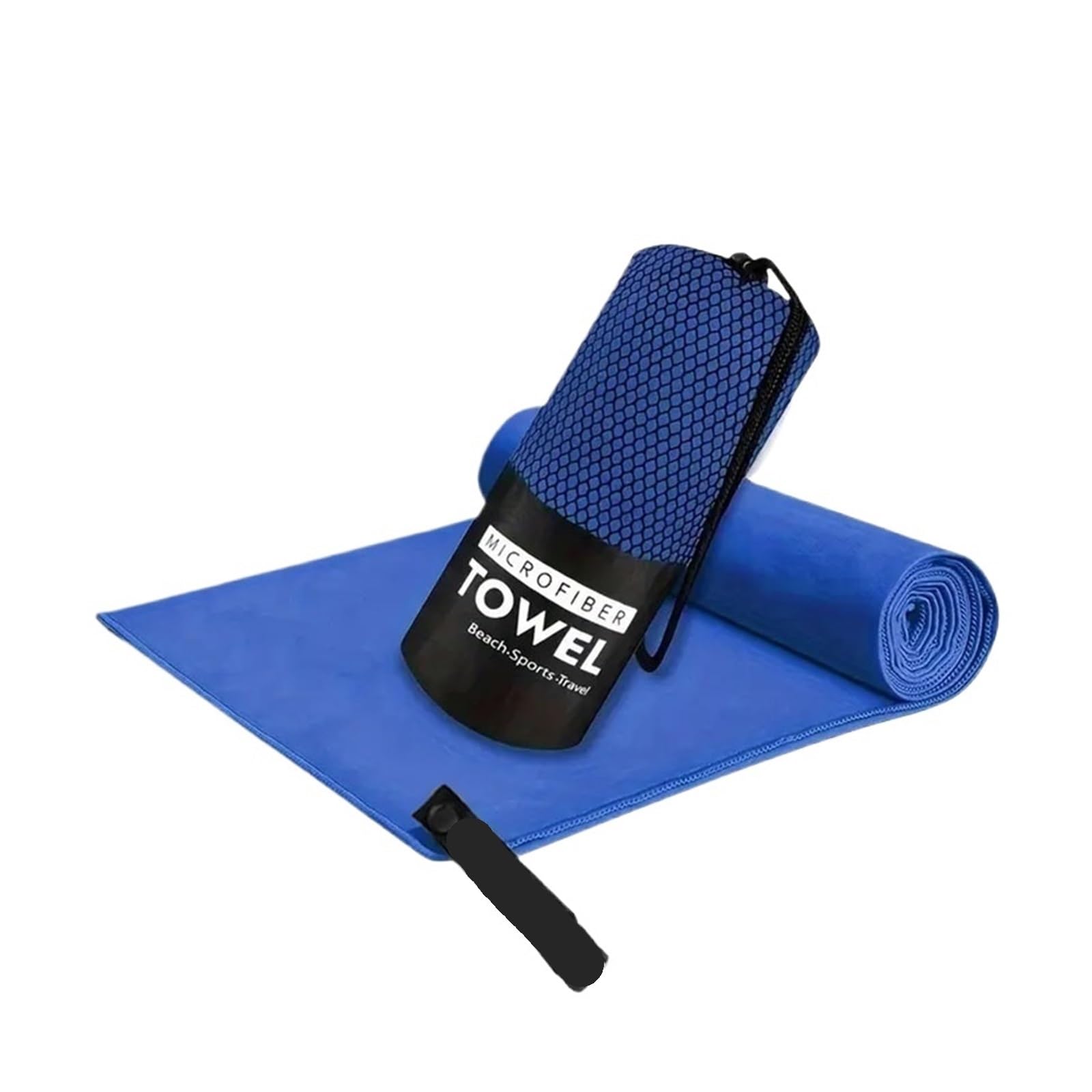 CHTKAGV Compact Quick Dry Microfiber Travel Towel for Beach, Gym, Pool, Bath, Yoga, and Camping(Gemstone blue,80x130cm)