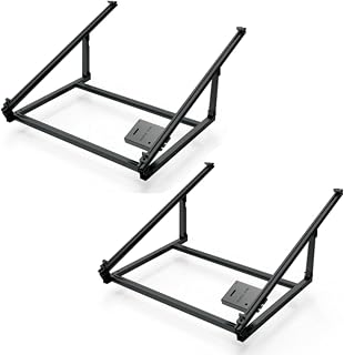 JObest Balkonkraftwerk Halterung I Verstellbar von 20°-35° I AL6005-T5 / SUS304 | Solarmodul Halterung für Garten, Balkon, Geländer,Wand & Boden(Schwarz)
