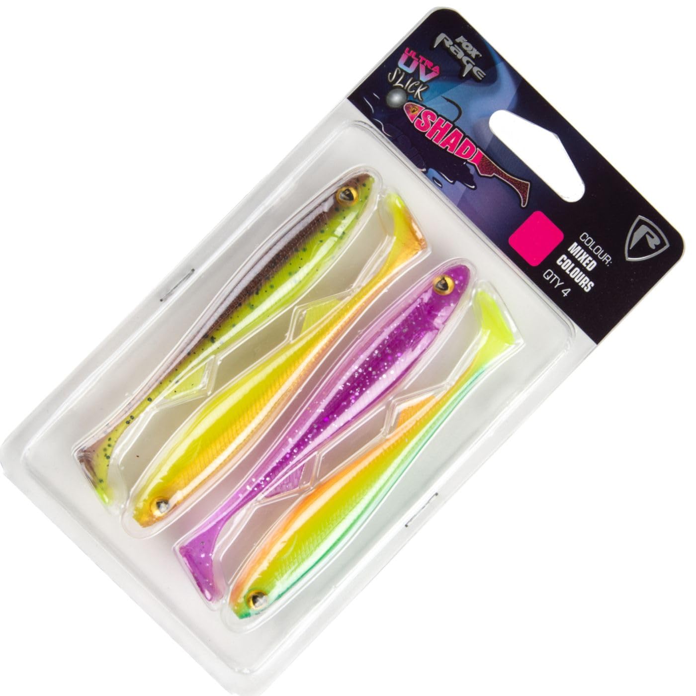 Fox Rage Ultra UV Slick Shad Mixed Colours (11cm)