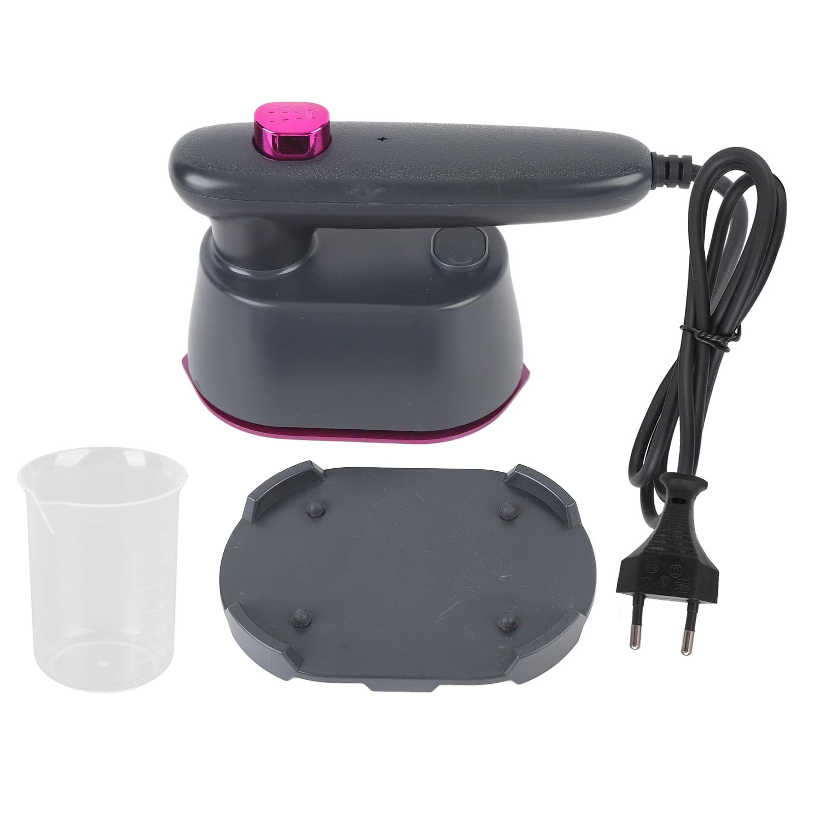 Ferro da stiro a vapore per vestiti, Macchina da stiro portatile a vapore 120ml Vapore portatile per indumenti Tessuto Wrinkles Remover con tazza di misura per Home (Plug 220v)