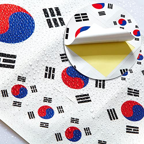 Image of CANTENDO 3Pack Korea Flag Decal - Korea Flags Reflective Vinyl Car Stickers - for Car Window Bumper Waterproof Sticker (12 x 8.5 Inch)