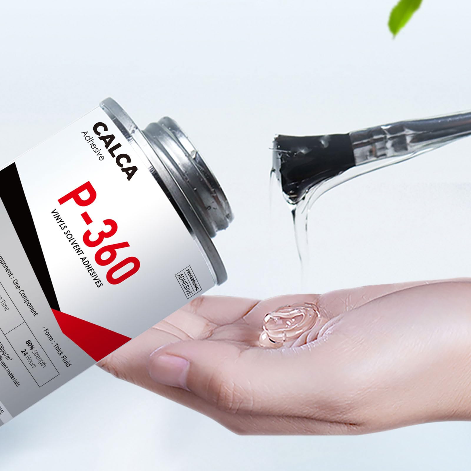 VORTRIDINO US Stock 24Pack Vinyls Solvent Adhesives P-360 Special Adhesive for Soft PVC, Leather, Metal Frames, PU, Canvas, Acrylic, Borderless Fonts Channel Letter