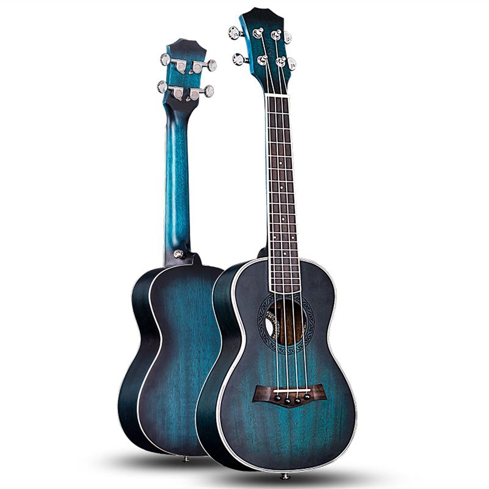 Ukulele koncertowe Początkujący Ukulele Ukulele Koncert Ukulele 23 Cale 4 Struny Gitara Hawajski Mahogany Niebieski UKE Instrument Strunowy