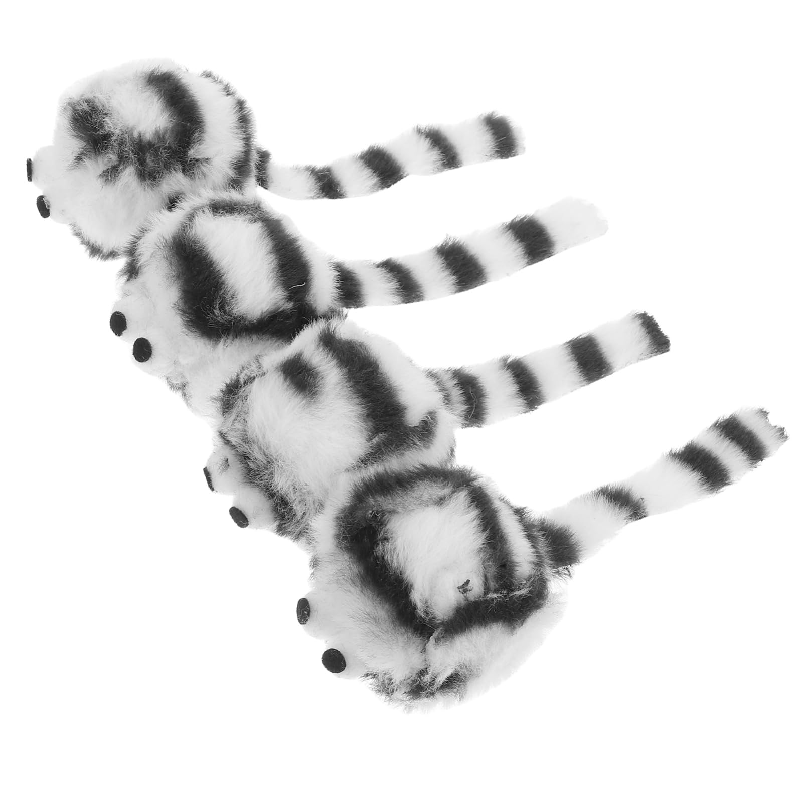 BESTonZON 4pcs Interactive Plush Cat Realistic Mouse Shape for Engaging Indoor Play Durable Pet for Cats and Kittens for Home and Pet Store Use