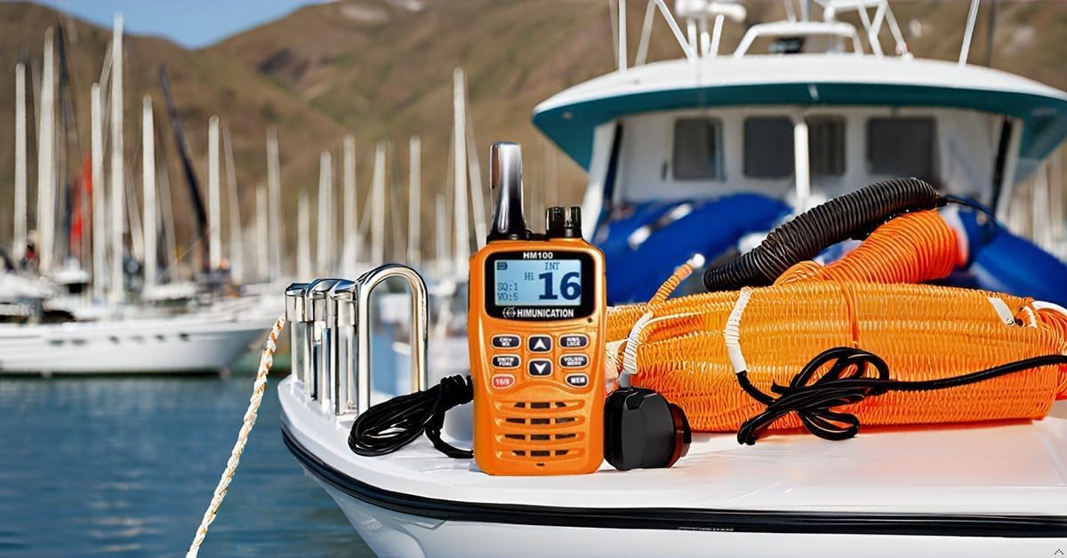 Radio VHF portátil HM100, Nivel básico y Alcance Medio, Uso recreativo para náutica