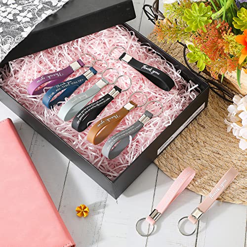 Image of Hoteam 80 Pcs Thank You Keychains Bulk Inspirational Key Chains