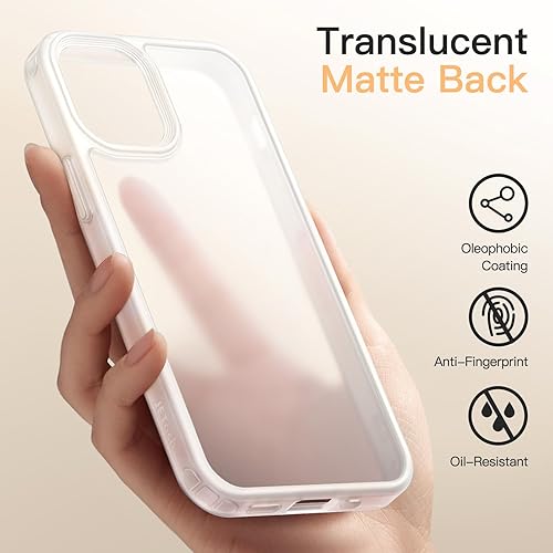 Miniatura 4 de JETech Funda mate para iPhone 13 Pro Max de 6.7 pulgadas, a prueba de golpes, protección contra caídas de grado militar, cubierta trasera