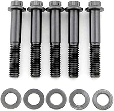 ARP 642-2250 Black Oxide 3/8-16" RH Thread 2.250" UHL 12-Point Bolt with 3/8" Socket and Washer, Set of 5