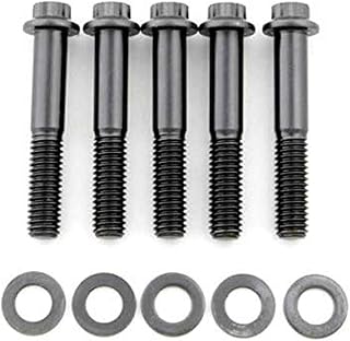 ARP 642-2250 Black Oxide 3/8-16" RH Thread 2.250" UHL 12-Point Bolt with 3/8" Socket and Washer, (Set of 5)