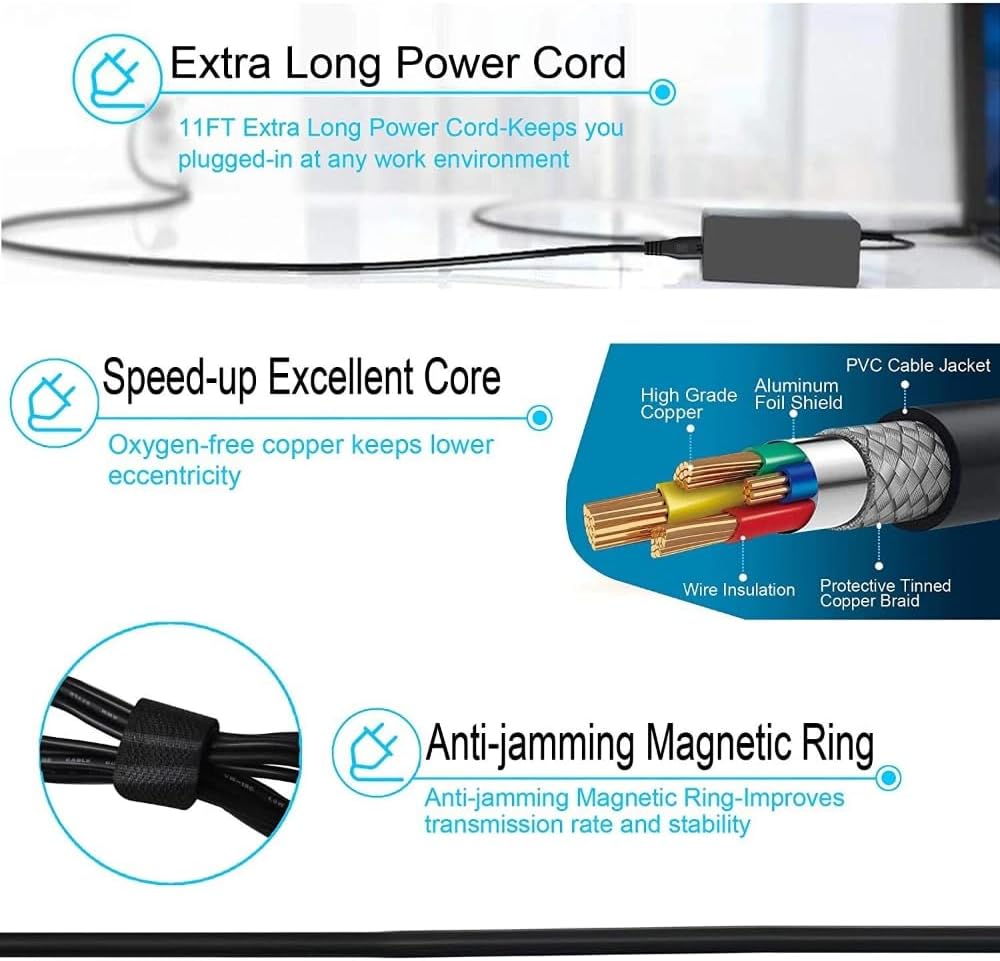 54.6V 3A Fast Charger for 48V Aventon Abound/Aventure 2 UL Listed Custom 3-Pin Global Plugs
