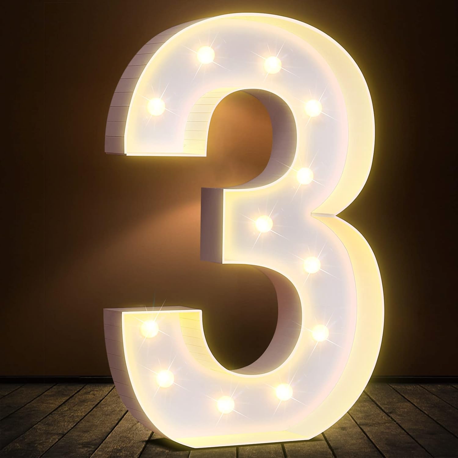 Marquee Numbers, 3FT Mosaic Numbers for Balloons, Marquee